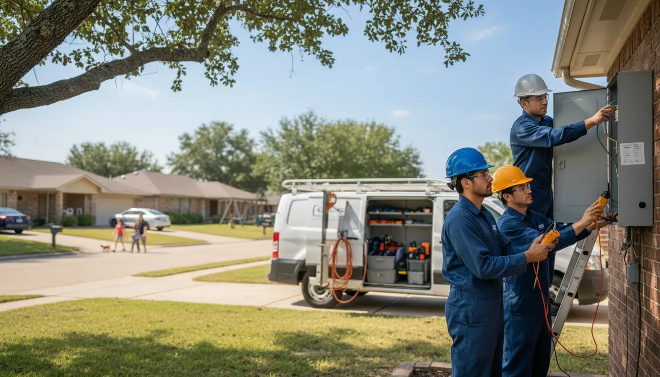 Certified electrician providing emergency electrical services in Byers, TX